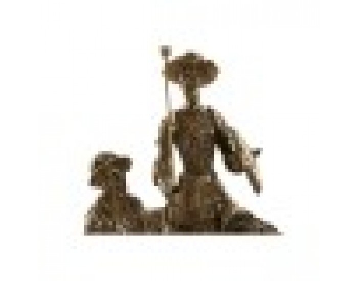 Декоративна фигурка Home ESPRIT Златен Смола 29 x 15 x 36 cm