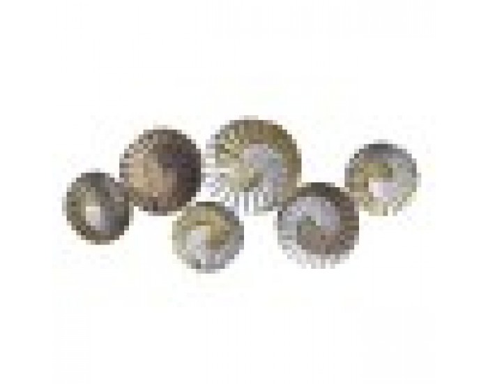 Декорация за стена DKD Home Decor Метал Многоцветен Ориенталски Спирали (104 x 4,5 x 43 cm)