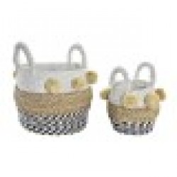 Игра на Кошници DKD Home Decor Колониален (34 x 33 x 26 cm) Игра на Кошници DKD Home Decor Колониален (34 x 33 x 26 cm) - Сувенири, Подаръци, Свещи