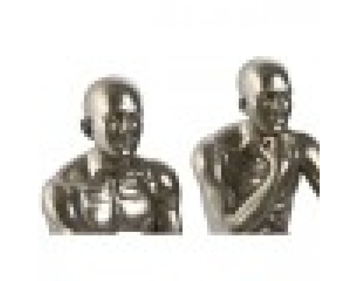 Декоративна фигурка Home ESPRIT Златен Сребрист 19 x 13,5 x 22 cm (2 броя)