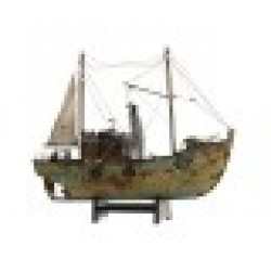 Barco DKD Home Decor 40 x 13 x 35 cm Зелен Тъмно сив - Сувенири, Подаръци, Свещи