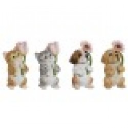 Декоративна фигурка Home ESPRIT Многоцветен Животни 10,5 X 9 X 18,5 cm (4 броя) - Сувенири, Подаръци, Свещи