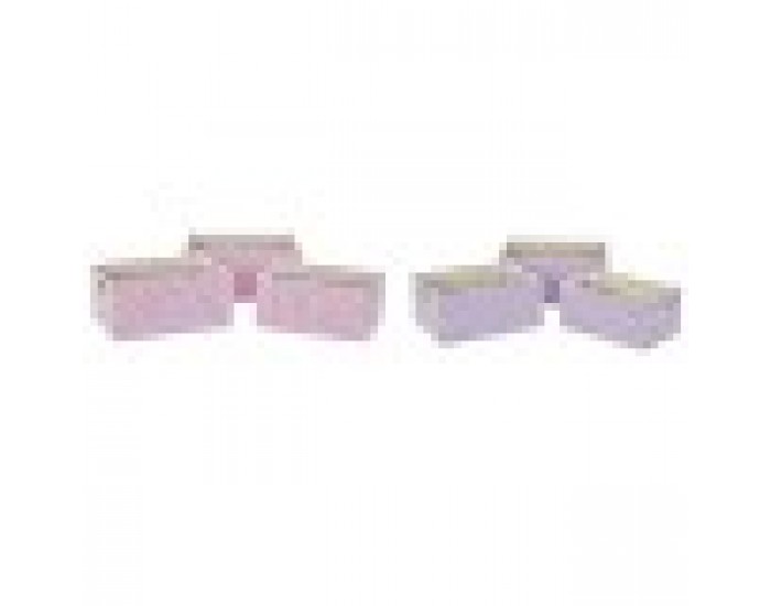 Игра на Кошници DKD Home Decor полиестер (40,5 x 27,5 x 18 cm) (2 броя)