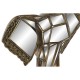 Декорация за стена DKD Home Decor Огледало Слон Златен Смола (41 x 11 x 38 cm)