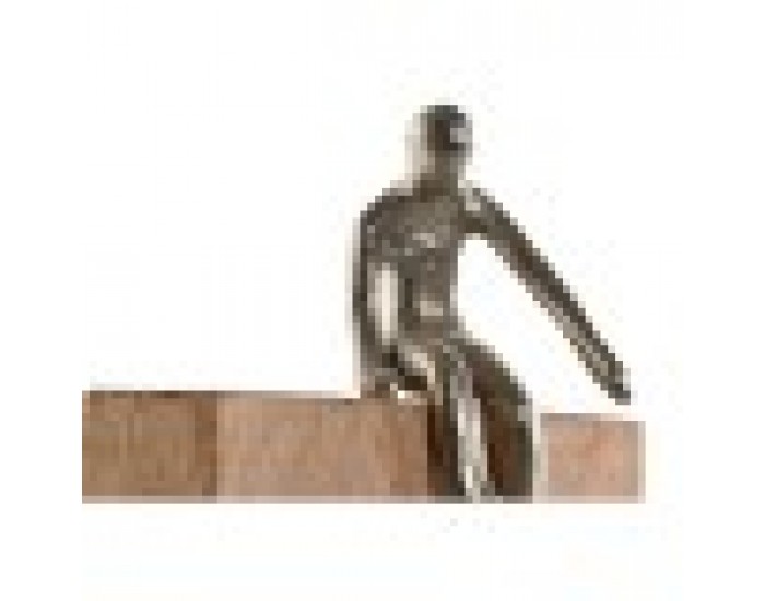 Декоративна фигурка Home ESPRIT Кафяв Сребрист Естествен 15 x 10 x 39 cm