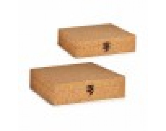 Комплект Декоративни Кутии Кафяв Kорк Дървен MDF (6 броя)