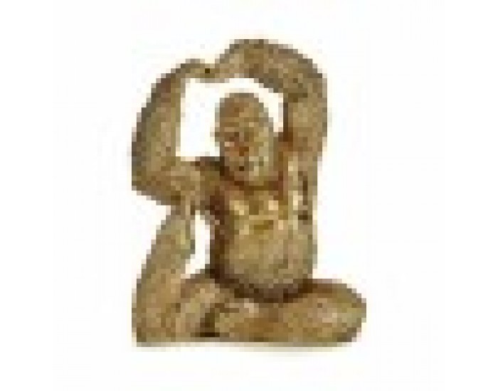 Декоративна фигурка Yoga Горила Златен 14 x 30 x 25,5 cm (3 броя)
