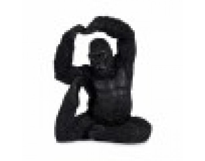 Декоративна фигурка Yoga Горила Черен 15,2 x 31,5 x 26,5 cm (3 броя)