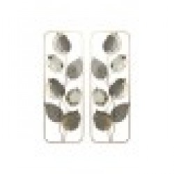 Декорация за стена Home ESPRIT Сив Златен Модерен Цвете 31 x 2,5 x 89,5 cm (2 броя) Декорация за стена Home ESPRIT Сив Златен Модерен Цвете 31 x 2,5 x 89,5 cm (2 броя) - Сувенири, Подаръци, Свещи