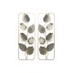 Декорация за стена Home ESPRIT Сив Златен Модерен Цвете 31 x 2,5 x 89,5 cm (2 броя) Декорация за стена Home ESPRIT Сив Златен Модерен Цвете 31 x 2,5 x 89,5 cm (2 броя)