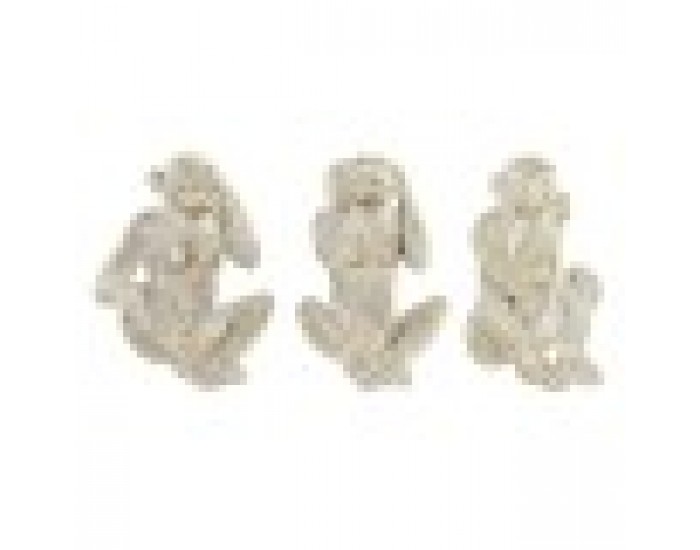 Декоративна фигурка Home ESPRIT Златен Маймуна Тропически 21 x 17 x 25 cm (3 броя)