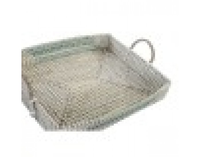 Комплект Подноси DKD Home Decor Естествен цвят тюркоаз Бял Тропически (48 x 38 x 15 cm) Комплект Подноси DKD Home Decor Естествен цвят тюркоаз Бял Тропически (48 x 38 x 15 cm)