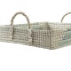 Комплект Подноси DKD Home Decor Естествен цвят тюркоаз Бял Тропически (48 x 38 x 15 cm) Комплект Подноси DKD Home Decor Естествен цвят тюркоаз Бял Тропически (48 x 38 x 15 cm)