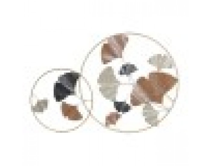 Декорация за стена DKD Home Decor Златен Метал теракота Лист на растение (103,5 x 7 x 67 cm)