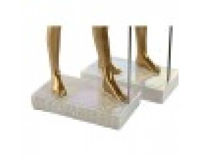 Декоративна фигурка Home ESPRIT Бял Златен Смола Ориенталски Египтянин 7 x 11,5 x 36 cm (2 броя)