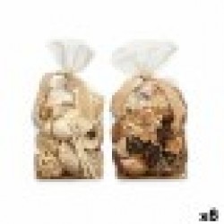 Decorative Potpourri Бял Кафяв 19 x 40 x 14 cm (8 броя) - Сувенири, Подаръци, Свещи