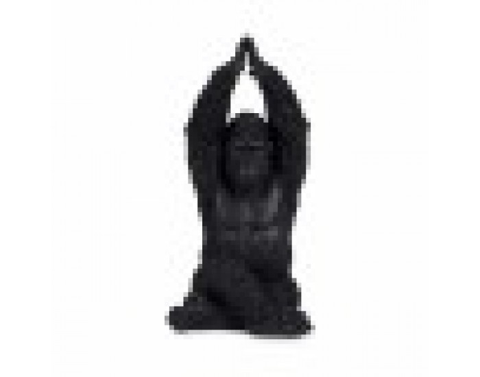 Декоративна фигурка Горила Yoga Черен 18 x 36,5 x 19,5 cm (4 броя)