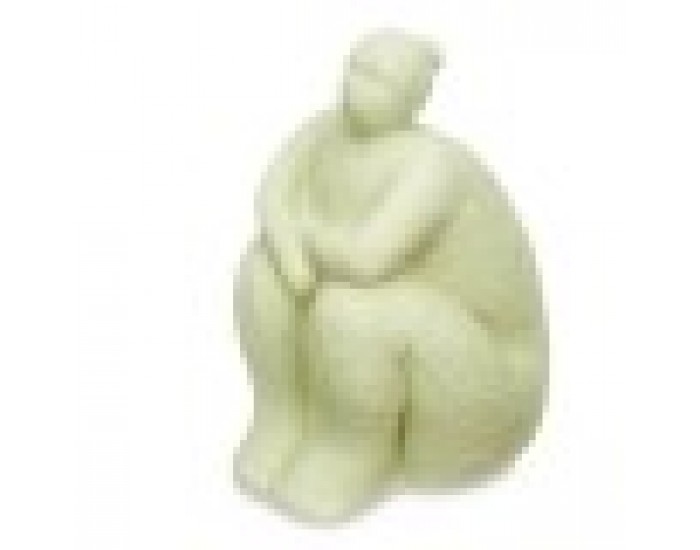 Декоративна фигурка Зелен Dolomite 18 x 30 x 19 cm (4 броя) Дама Седнал