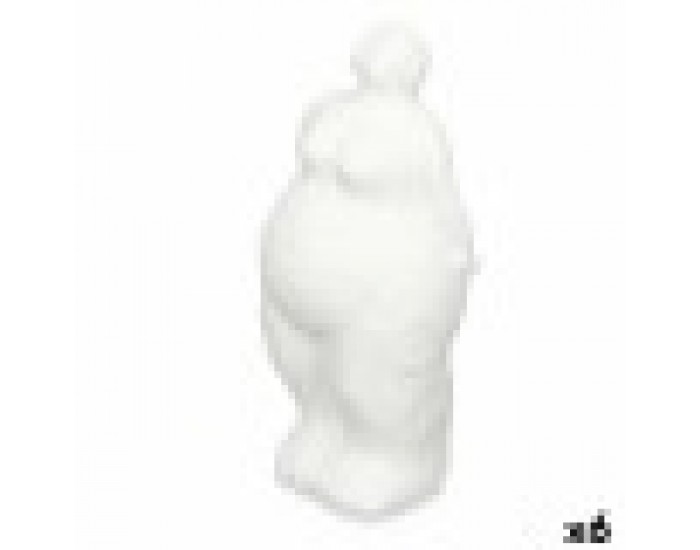 Декоративна фигурка Бял Dolomite 14 x 34 x 12 cm (6 броя) Дама На крак