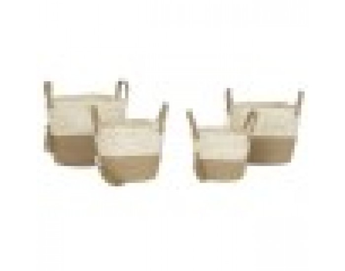 Игра на Кошници Home ESPRIT Естествен Светло кафяв Юта Модерен 40 x 40 x 41 cm