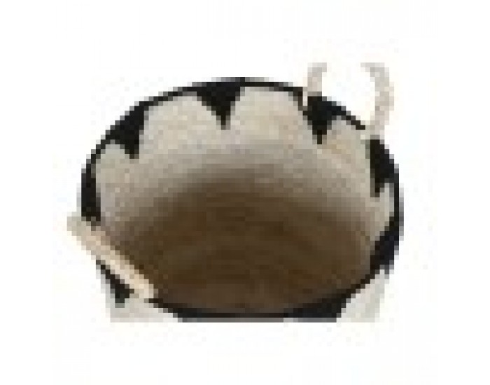 Игра на Кошници Home ESPRIT Черен Естествен Естествено влакно Boho 37 x 37 x 43 cm (3 Части)