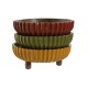 Украса за център на маса Home ESPRIT Жълт Зелен Корал Колониален 25 x 25 x 9 cm (3 броя) Украса за център на маса Home ESPRIT Жълт Зелен Корал Колониален 25 x 25 x 9 cm (3 броя)