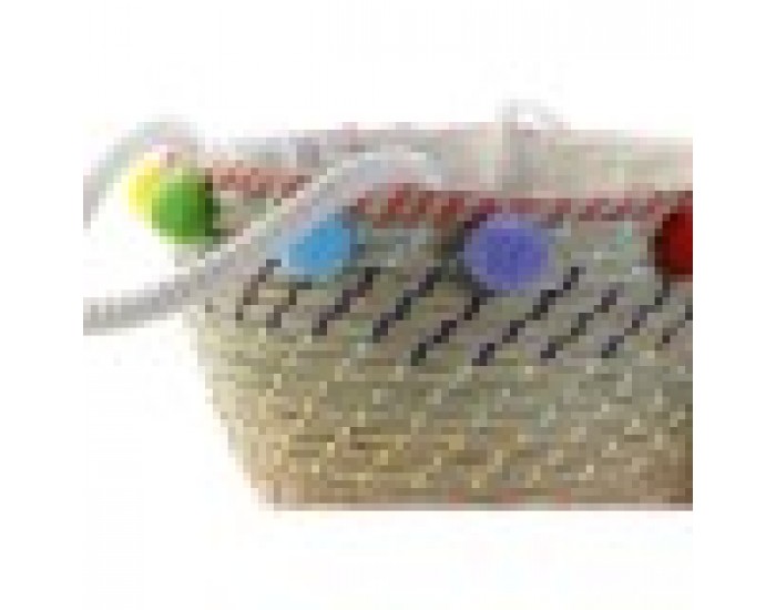 Игра на Кошници DKD Home Decor полиестер Помпони (57 x 45 x 42,5 cm)