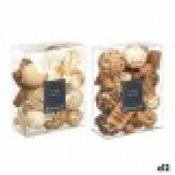Decorative Potpourri Бял Кафяв 16 x 21 x 7 cm (12 броя) - Сувенири, Подаръци, Свещи