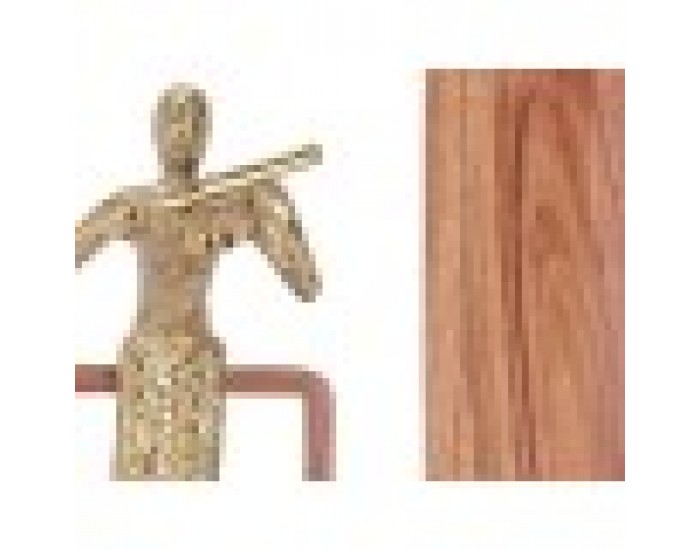 Декоративна фигурка Цигулка Златен Дървен Метал 13 x 27 x 13 cm