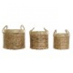 Игра на Кошници DKD Home Decor Бамбук Тропически (35 x 35 x 30,5 cm) Игра на Кошници DKD Home Decor Бамбук Тропически (35 x 35 x 30,5 cm) - Сувенири, Подаръци, Свещи