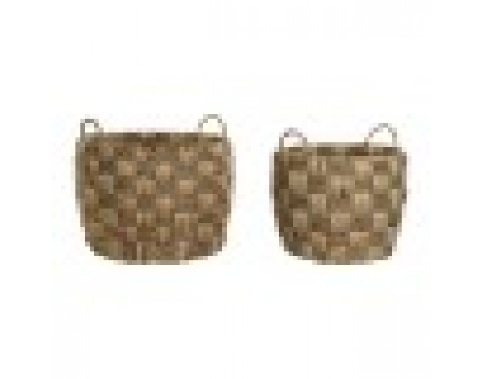 Игра на Кошници Home ESPRIT Естествен Морска трева Естествено влакно Boho 43 x 43 x 39 cm (2 Части)