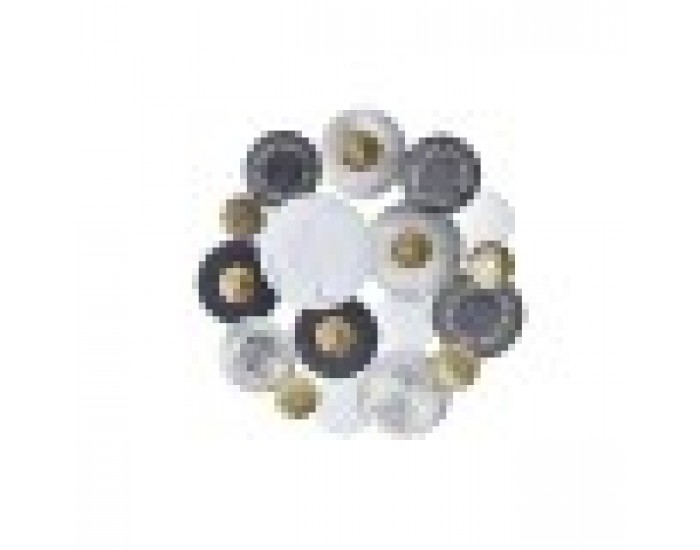 Декорация за стена DKD Home Decor Метал Многоцветен Сфера (80 x 4,5 x 80 cm)