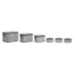 Игра на Кошници DKD Home Decor Бял Сив Бамбук Дървен MDF 51 x 35 x 33 cm Игра на Кошници DKD Home Decor Бял Сив Бамбук Дървен MDF 51 x 35 x 33 cm - Сувенири, Подаръци, Свещи