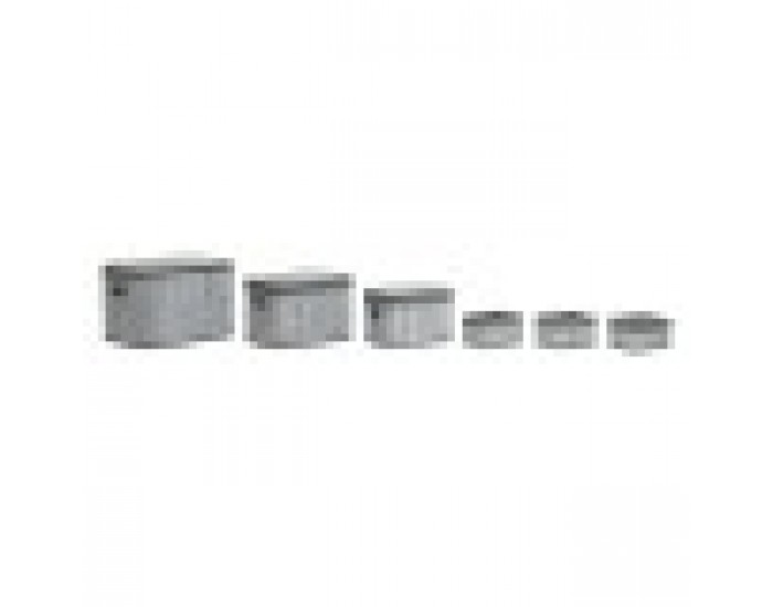 Игра на Кошници DKD Home Decor Бял Сив Бамбук Дървен MDF 51 x 35 x 33 cm
