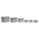 Игра на Кошници DKD Home Decor Бял Сив Бамбук Дървен MDF 51 x 35 x 33 cm