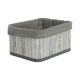 Игра на Кошници DKD Home Decor Бял Сив Бамбук Дървен MDF 51 x 35 x 33 cm