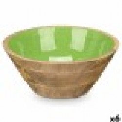 Купа GiftDecor MALI-701 G Зелен Емайл Дърво манго 24,3 x 10,5 x 24,3 cm (6 броя) - Сувенири, Подаръци, Свещи