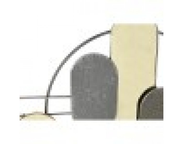 Декорация за стена DKD Home Decor Сив Златен Метал PVC Модерен (130 x 5 x 80,6 cm)