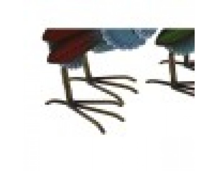 Декоративна фигурка Home ESPRIT Многоцветен Петел 39,5 X 15 X 42 cm (2 броя)