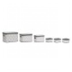 Игра на Кошници DKD Home Decor Бял Сив Бамбук Дървен MDF Звезди 51 x 35 x 33 cm Игра на Кошници DKD Home Decor Бял Сив Бамбук Дървен MDF Звезди 51 x 35 x 33 cm - Сувенири, Подаръци, Свещи