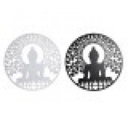 Декорация за стена DKD Home Decor Метал Буда Ориенталски (2 броя) Декорация за стена DKD Home Decor Метал Буда Ориенталски (2 броя) - Сувенири, Подаръци, Свещи