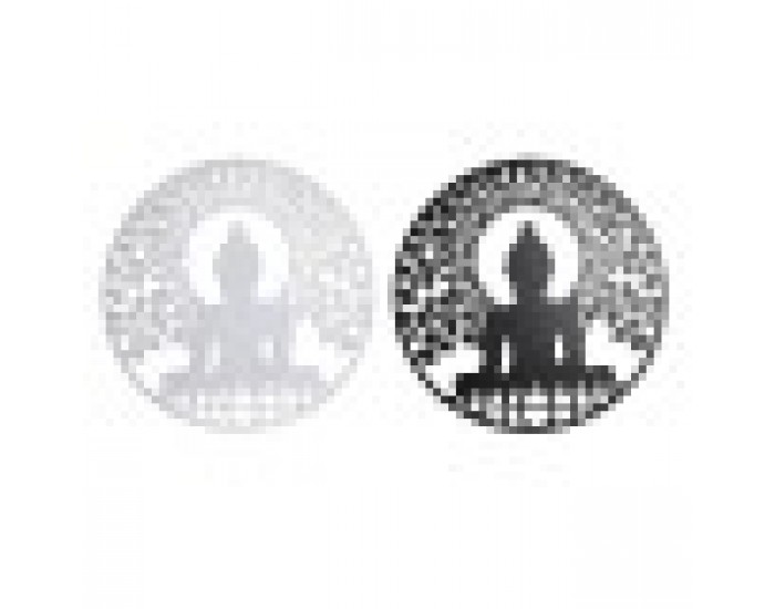 Декорация за стена DKD Home Decor Метал Буда Ориенталски (2 броя)
