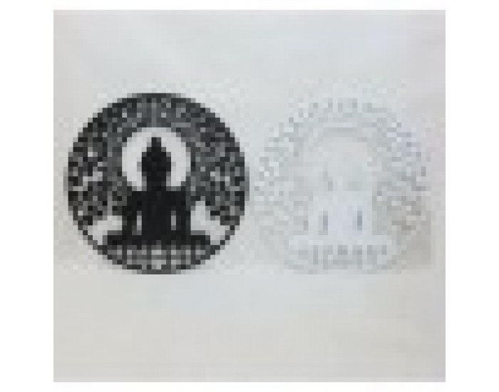 Декорация за стена DKD Home Decor Метал Буда Ориенталски (2 броя)