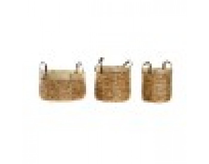 Игра на Кошници DKD Home Decor Бамбук Тропически (40 x 40 x 24 cm)