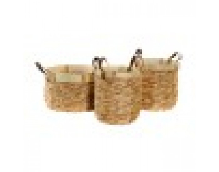 Игра на Кошници DKD Home Decor Бамбук Тропически (40 x 40 x 24 cm)
