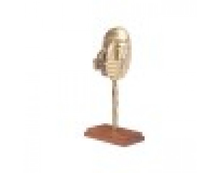 Декоративна фигурка Лице Златен Дървен Метал 17 x 33,5 x 10 cm