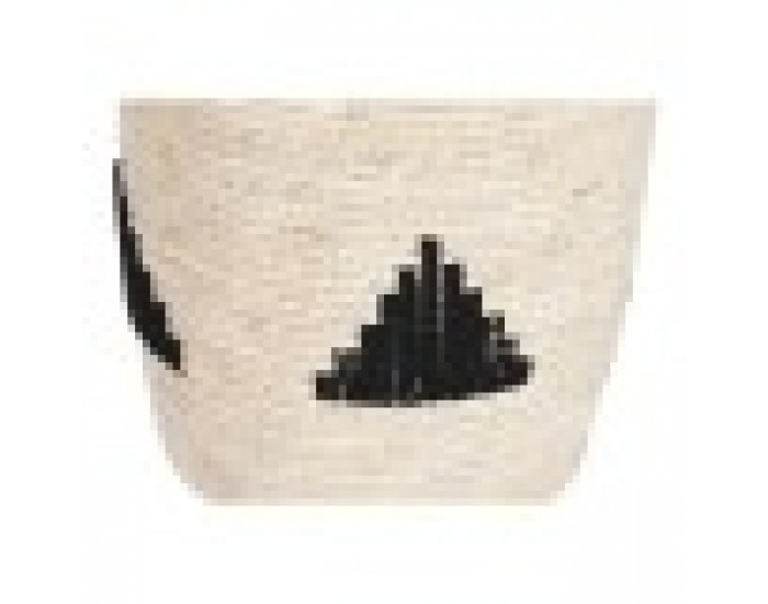 Комплект кошове Home ESPRIT Черен Сив Естествен Морска трева Boho 33 x 33 x 40 cm (2 броя)