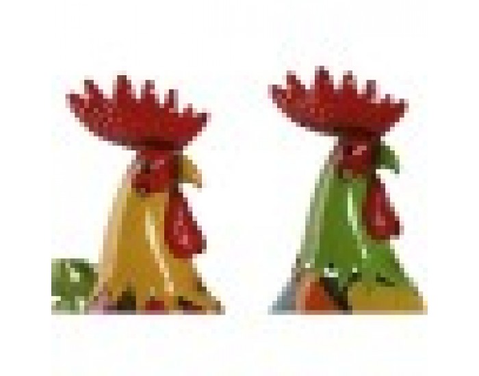 Декоративна фигурка Home ESPRIT Многоцветен Петел 37 X 15,5 X 44,5 cm (2 броя)