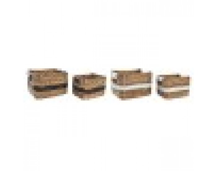 Игра на Кошници DKD Home Decor Колониален PU влакно (32 x 25 x 20 cm) (2 броя) Игра на Кошници DKD Home Decor Колониален PU влакно (32 x 25 x 20 cm) (2 броя)