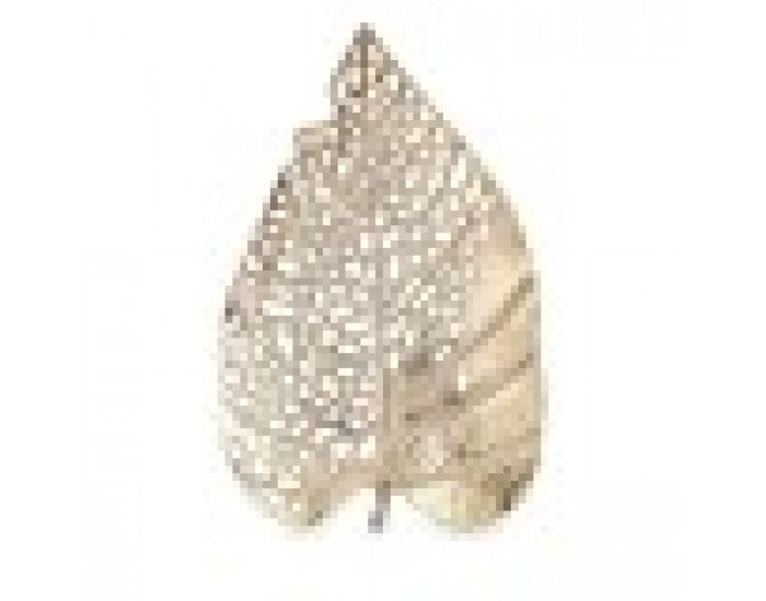 Декоративна фигурка Лист Златен Метал 40,5 x 4 x 26 cm (6 броя)